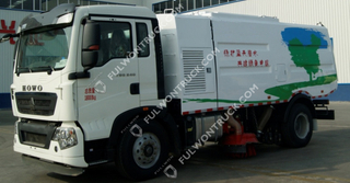 Fullwon Road Cleaning Truck Mounted Sweeper Dust Collection(HOWO Chassis)