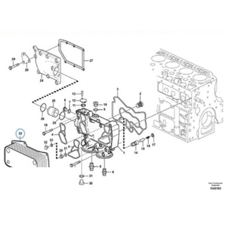 Fullwon ORIGINAL Volvo EC210B Oil Radiator