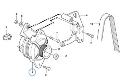 Fullwon ORIGINAL Volvo EC210B Alternator
