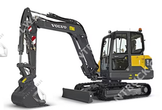 EC60E Compact Excavator 5.76–7.0 Ton Excavator with 44.3kW Power