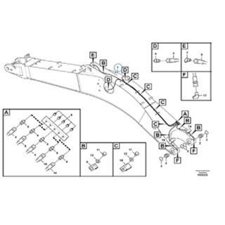 Fullwon Original VOLVO EC480D Excavator Boom Assembly