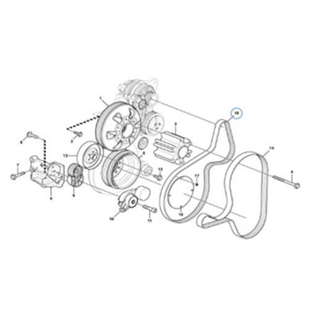 Fullwon ORIGINAL Volvo EC380D Fan Belt