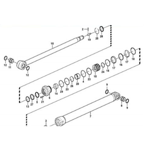 Fullwon ORIGINAL Volvo EC210B Arm Oil Seal