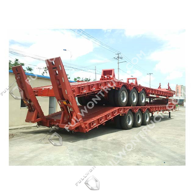 Fullwon 3 Axles Low Bed Semi Trailer