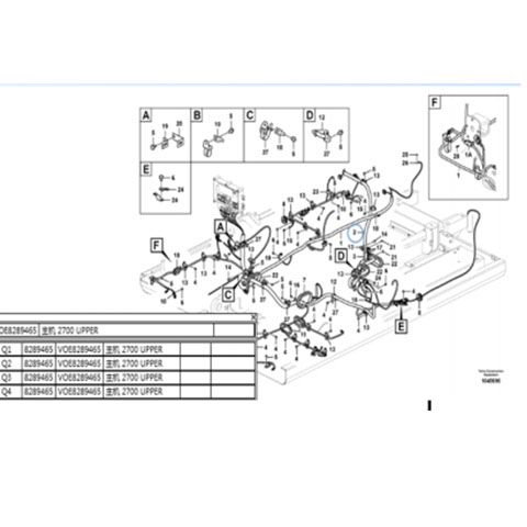 Fullwon ORIGINAL Volvo EC210B Engine Wiring Harness