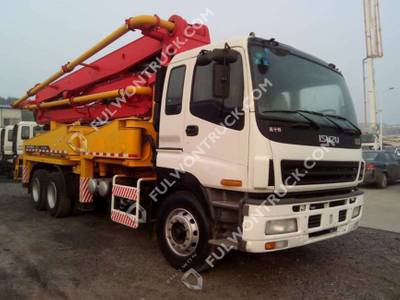 38m Concrete Pump Truck with Isuzu Chassis Supply by Fullwon
