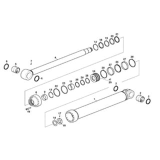Fullwon Original VOLVO EC480D Excavator Bucket cylinder