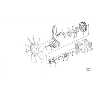 Fullwon ORIGINAL Volvo EC210B 996518 Excvator Spare Parts of Fan Bearing