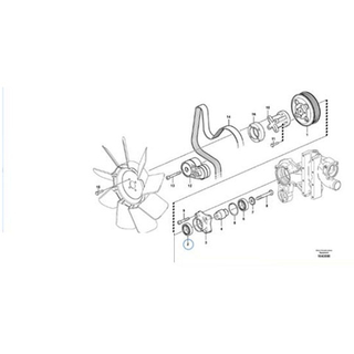 Fullwon ORIGINAL Volvo EC210B Excvator Spare Parts of Fan Bearing