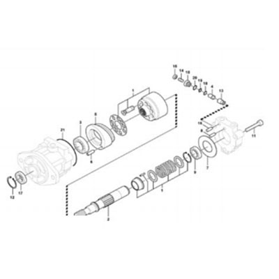 Fullwon ORIGINAL Volvo EC380D Cooling Motor