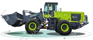 BRETON BRT960EV Electric Wheel Loader, 350 kWh Battery