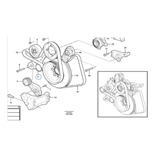 Fullwon Original VOLVO EC480D Excavator Belt Tension Pulley