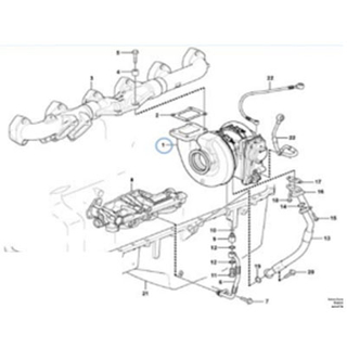 Fullwon ORIGINAL Volvo EC380D Turbocharger