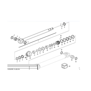 Fullwon Original VOLVO Excavator Bucket Cylinder
