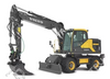 EW160E 16.2–18.2 Ton Medium-Sized Mobile Excavator, 115 kW