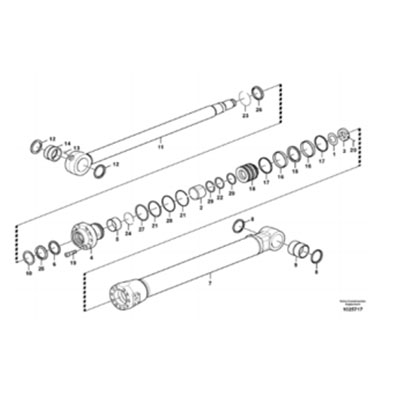 Fullwon ORIGINAL Volvo EC380D Bucket Oil Seal