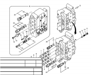 Main control valve repair kit