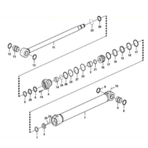 Fullwon ORIGINAL Volvo EC210B Boom Oil Seal