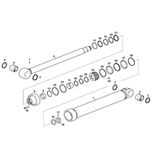 Fullwon Original VOLVO EC480D Excavator Bucket Cylinder