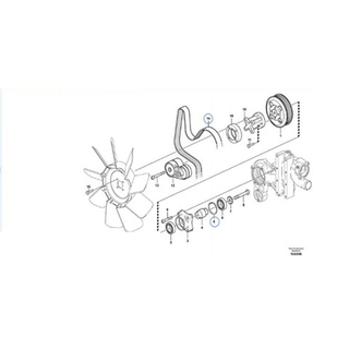 Fullwon ORIGINAL Volvo EC210B Excvator Spare Parts of Fan Belt