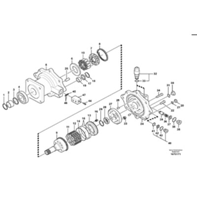 Fullwon ORIGINAL Volvo EC380D Rotary motor