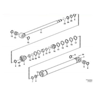 Fullwon ORIGINAL Volvo EC380D Boom Cylinder