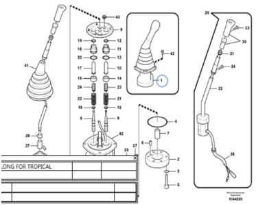 Fullwon ORIGINAL Volvo EC210B Joystick Assy