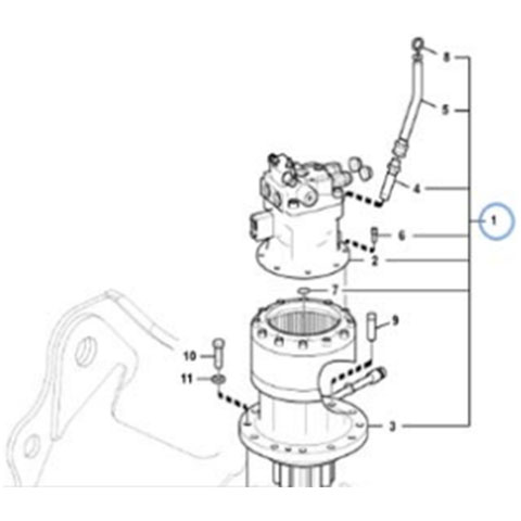 Fullwon ORIGINAL Volvo EC210B Rotary Motor