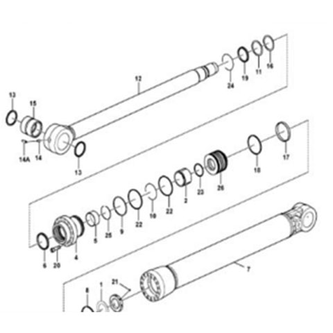 Fullwon ORIGINAL Volvo EC210B Bucket Oil Seal