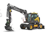 EWR130E Medium-sized Mobile Excavator 90kW 0.73m³