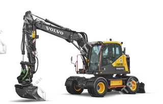 EWR130E Medium-sized Mobile Excavator 90kW 0.73m³
