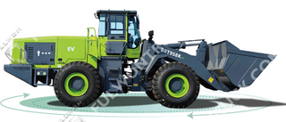 BRETON BRT958KEV Electric Wheel Loader, 6-Ton Rated Payload