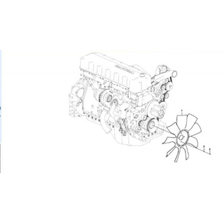 Fullwon ORIGINAL Volvo EC210B Excvator Spare Parts of Fan